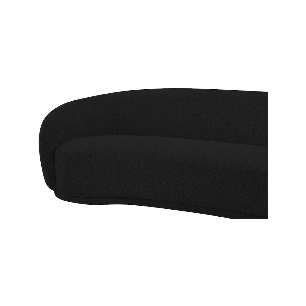 Hyde Black Boucle Fabric Sofa