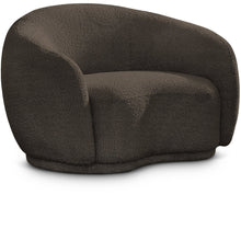 Hyde Brown Boucle Fabric Chair