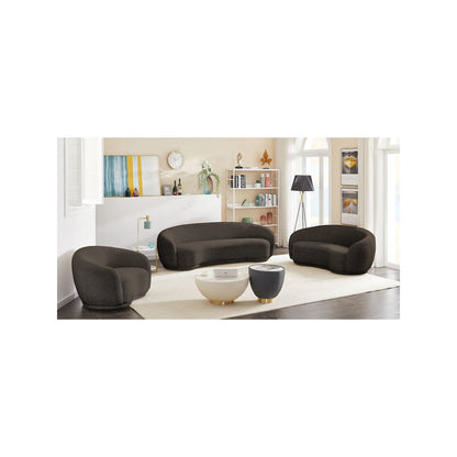 Hyde Brown Boucle Fabric Chair