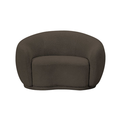 Hyde Brown Boucle Fabric Chair