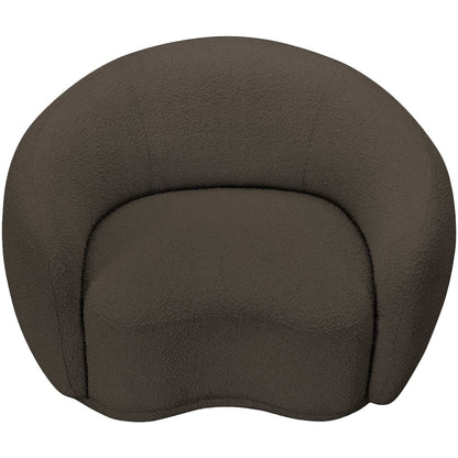 Hyde Brown Boucle Fabric Chair