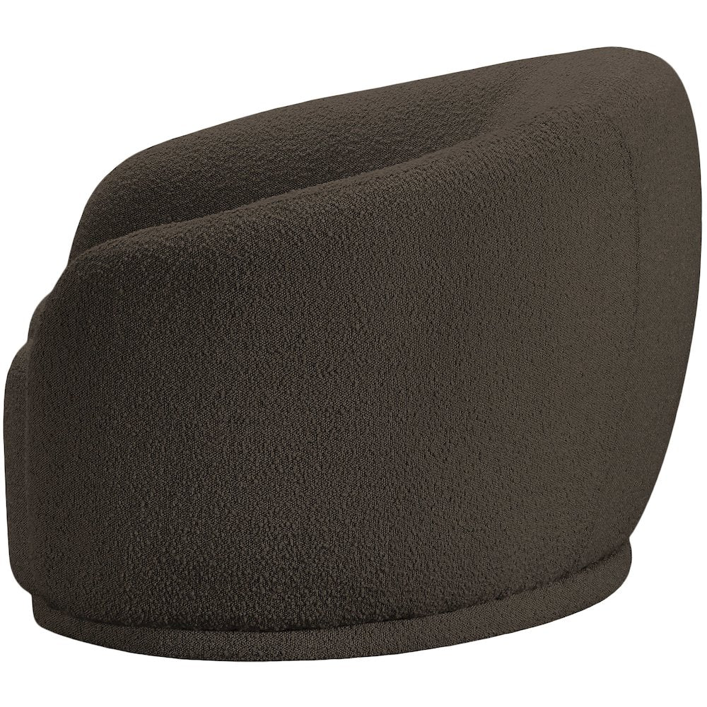 Hyde Brown Boucle Fabric Chair