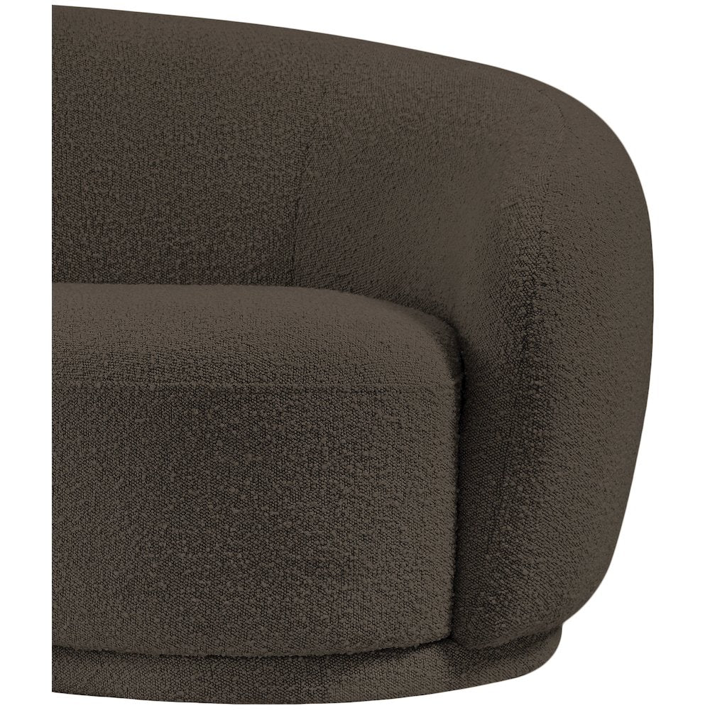 Hyde Brown Boucle Fabric Chair