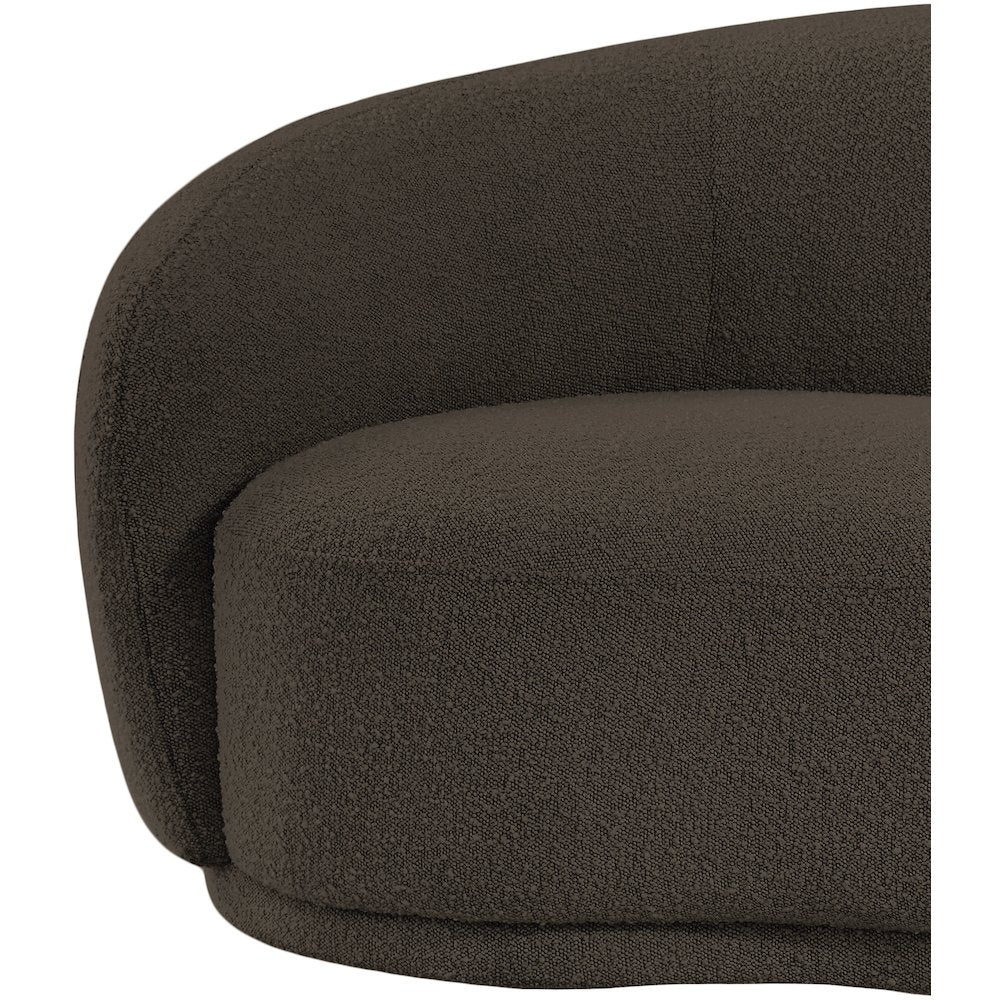 Hyde Brown Boucle Fabric Chair