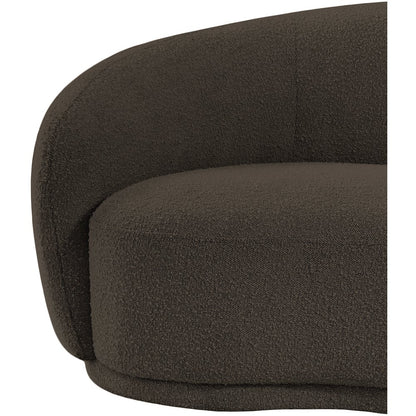 Hyde Brown Boucle Fabric Chair