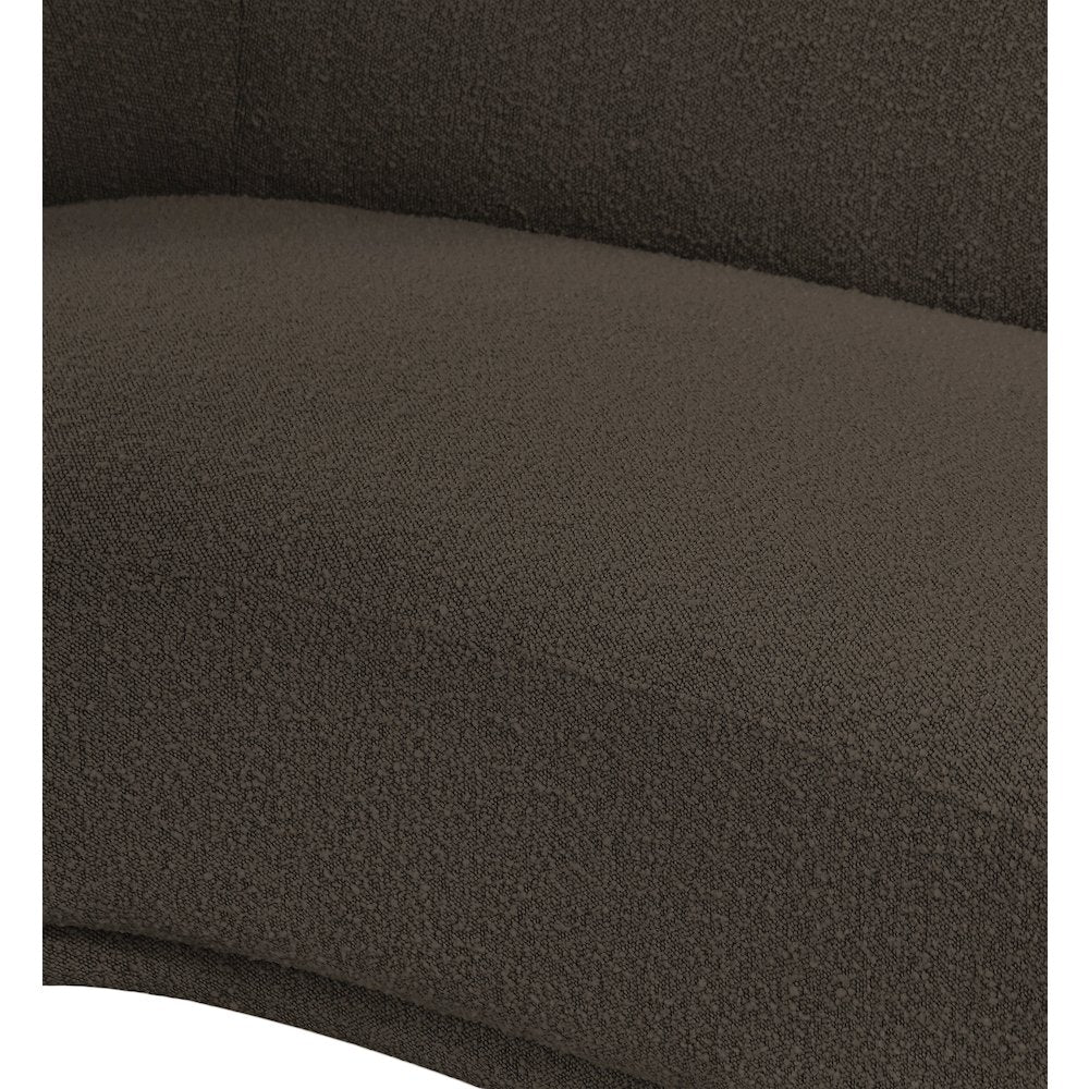 Hyde Brown Boucle Fabric Chair