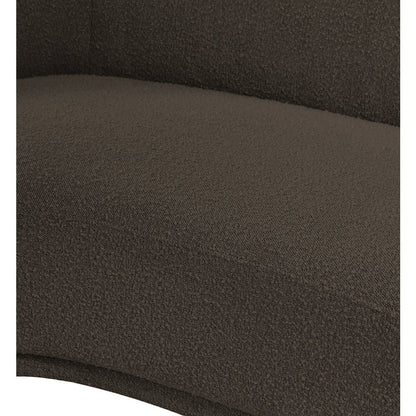 Hyde Brown Boucle Fabric Chair