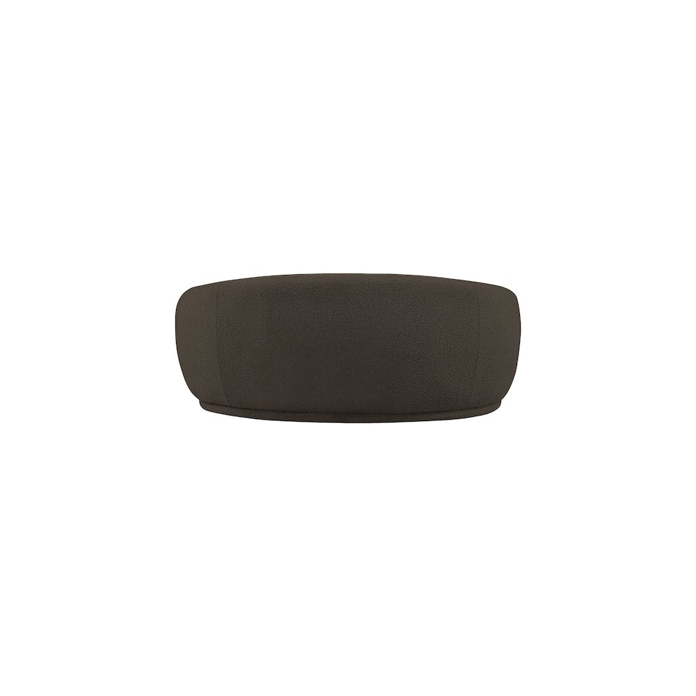 Hyde Brown Boucle Fabric Loveseat