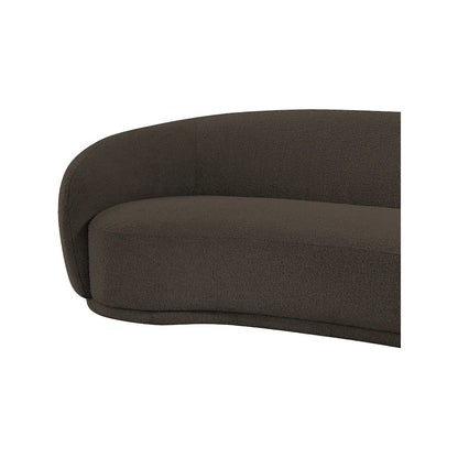Hyde Brown Boucle Fabric Loveseat