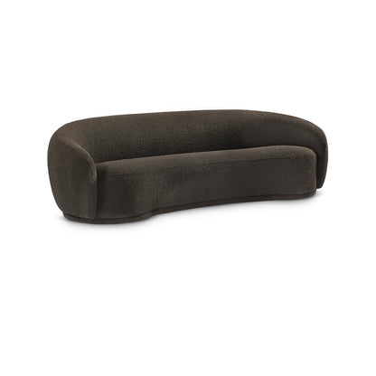 Hyde Brown Boucle Fabric Sofa
