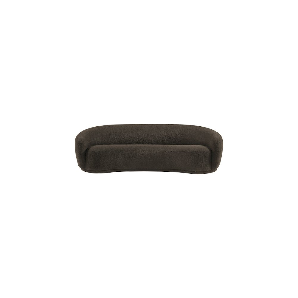 Hyde Brown Boucle Fabric Sofa