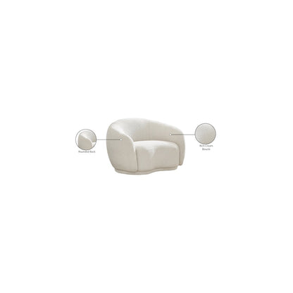 Hyde Cream Boucle Fabric Chair