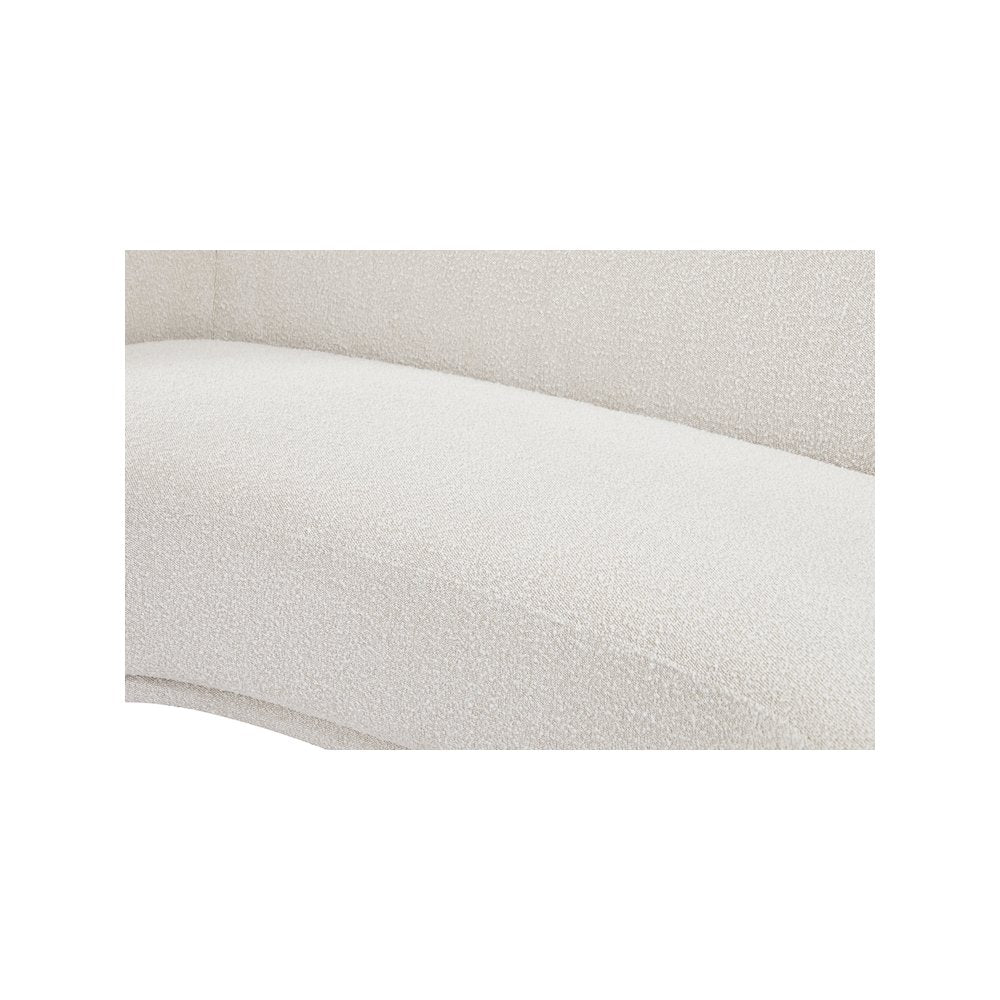 Hyde Cream Boucle Fabric Loveseat
