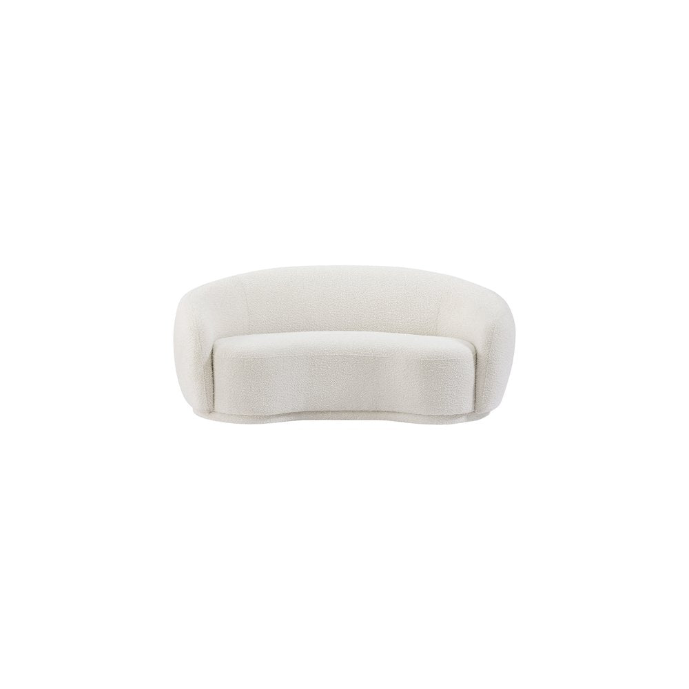 Hyde Cream Boucle Fabric Loveseat