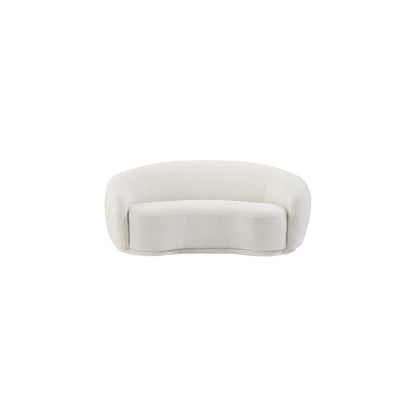 Hyde Cream Boucle Fabric Loveseat