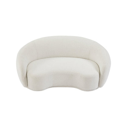 Hyde Cream Boucle Fabric Loveseat