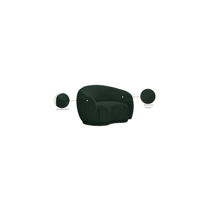 Hyde Green Boucle Fabric Chair