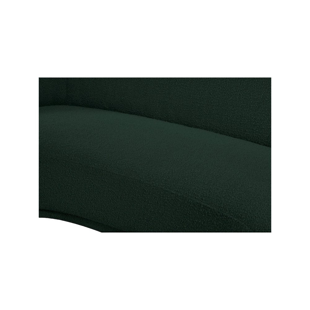 Hyde Green Boucle Fabric Loveseat