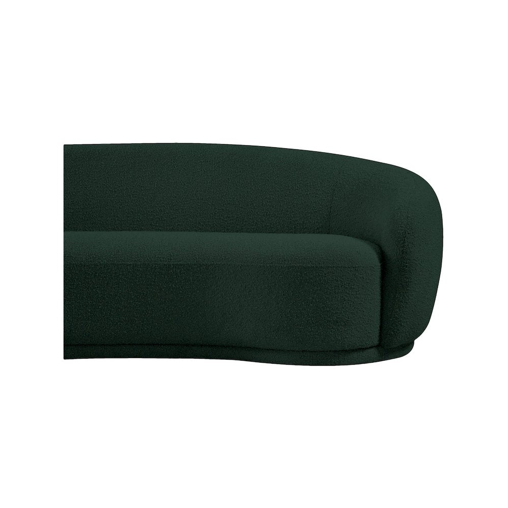 Hyde Green Boucle Fabric Loveseat