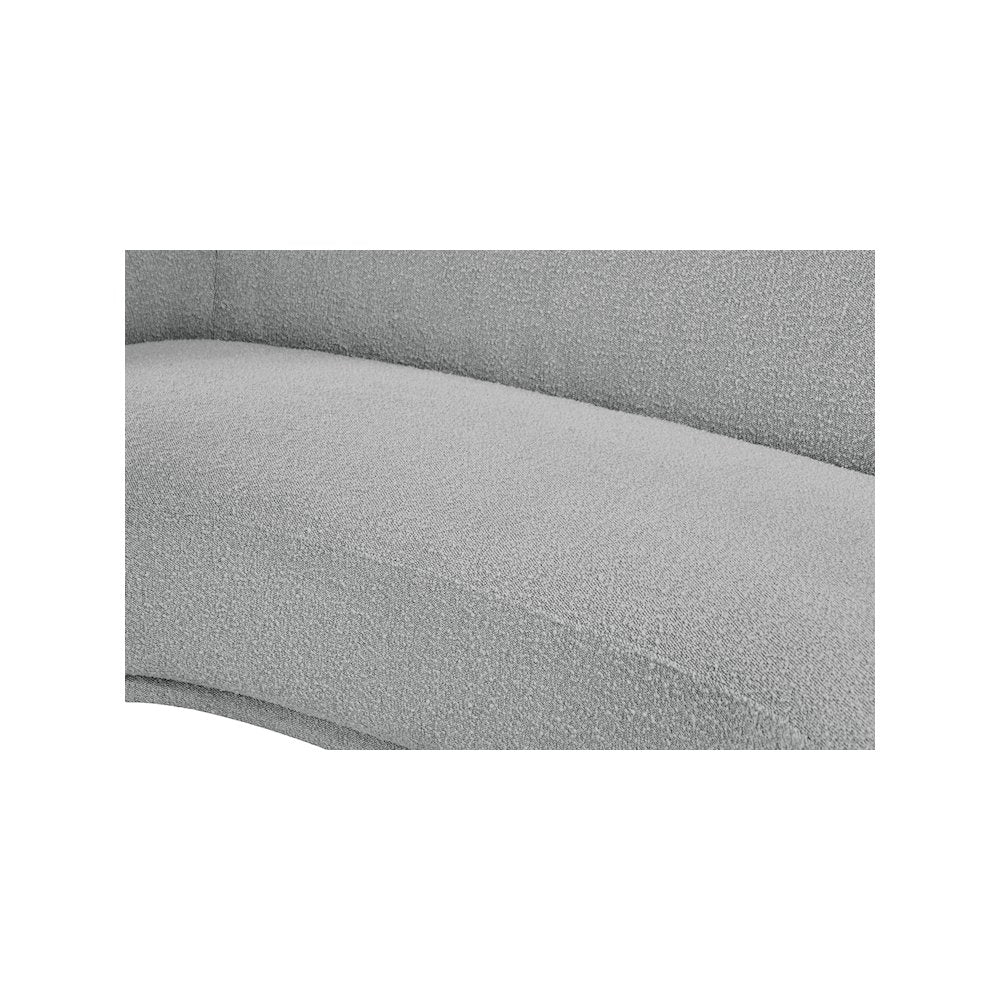 Hyde Grey Boucle Fabric Loveseat