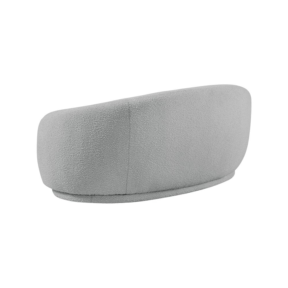 Hyde Grey Boucle Fabric Loveseat