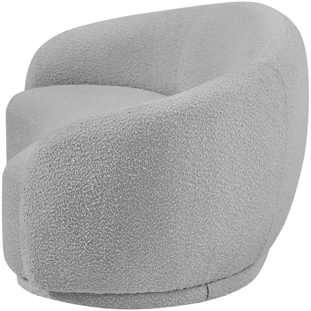 Hyde Grey Boucle Fabric Loveseat