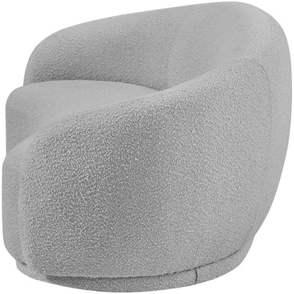 Hyde Grey Boucle Fabric Loveseat