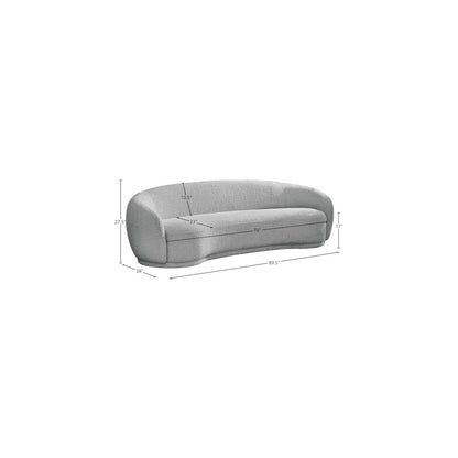 Hyde Grey Boucle Fabric Sofa
