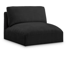 Ease Black Polyester Fabric Armless