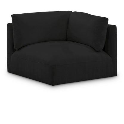 Ease Black Polyester Fabric Corner