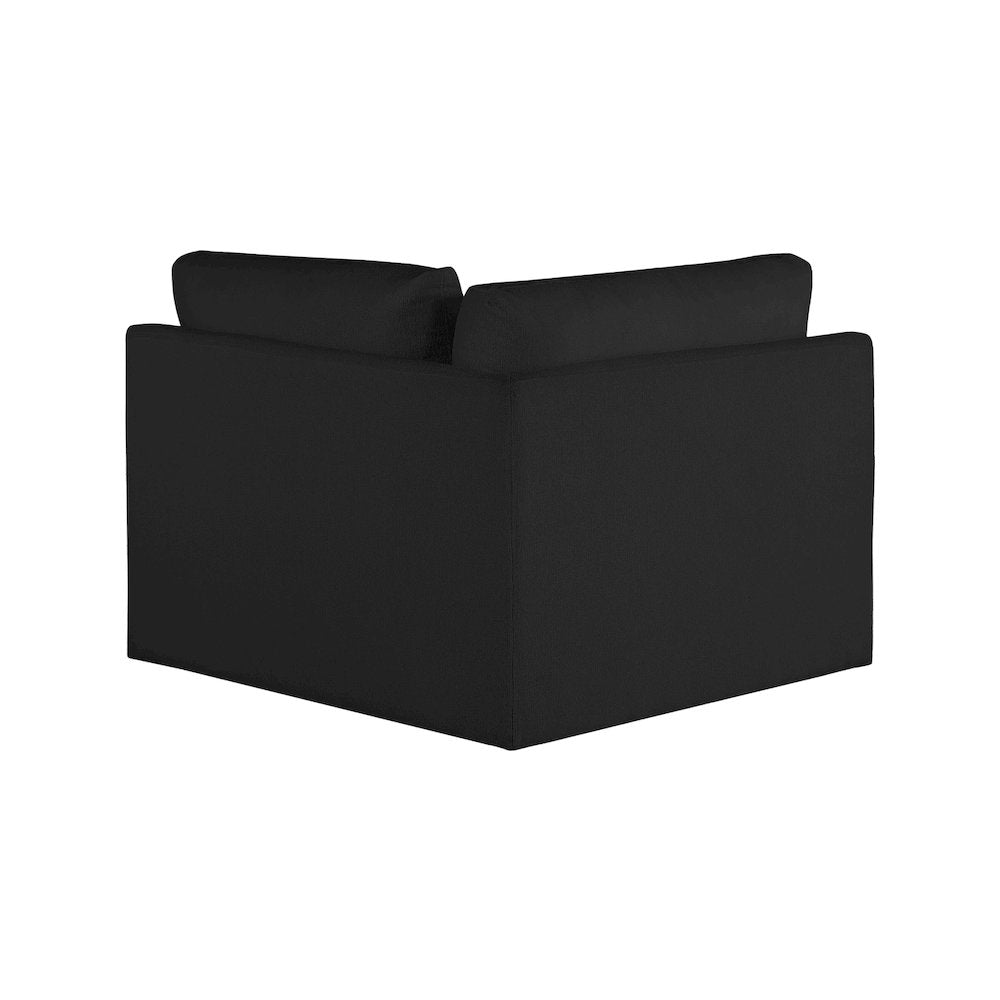 Ease Black Polyester Fabric Corner