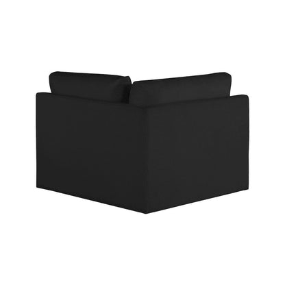 Ease Black Polyester Fabric Corner