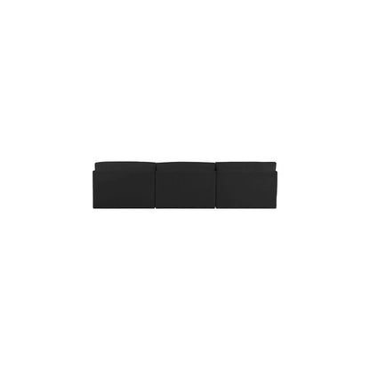 Ease Black Polyester Fabric Modular Sofa