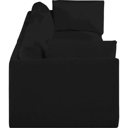 Ease Black Polyester Fabric Modular Sofa