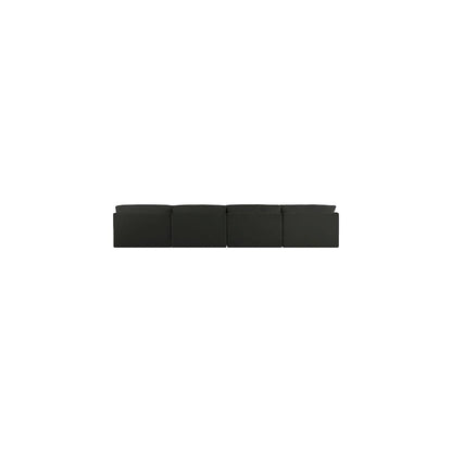 Ease Black Polyester Fabric Modular Sofa