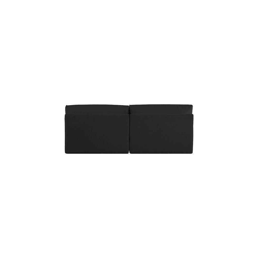Ease Black Polyester Fabric Modular Sofa