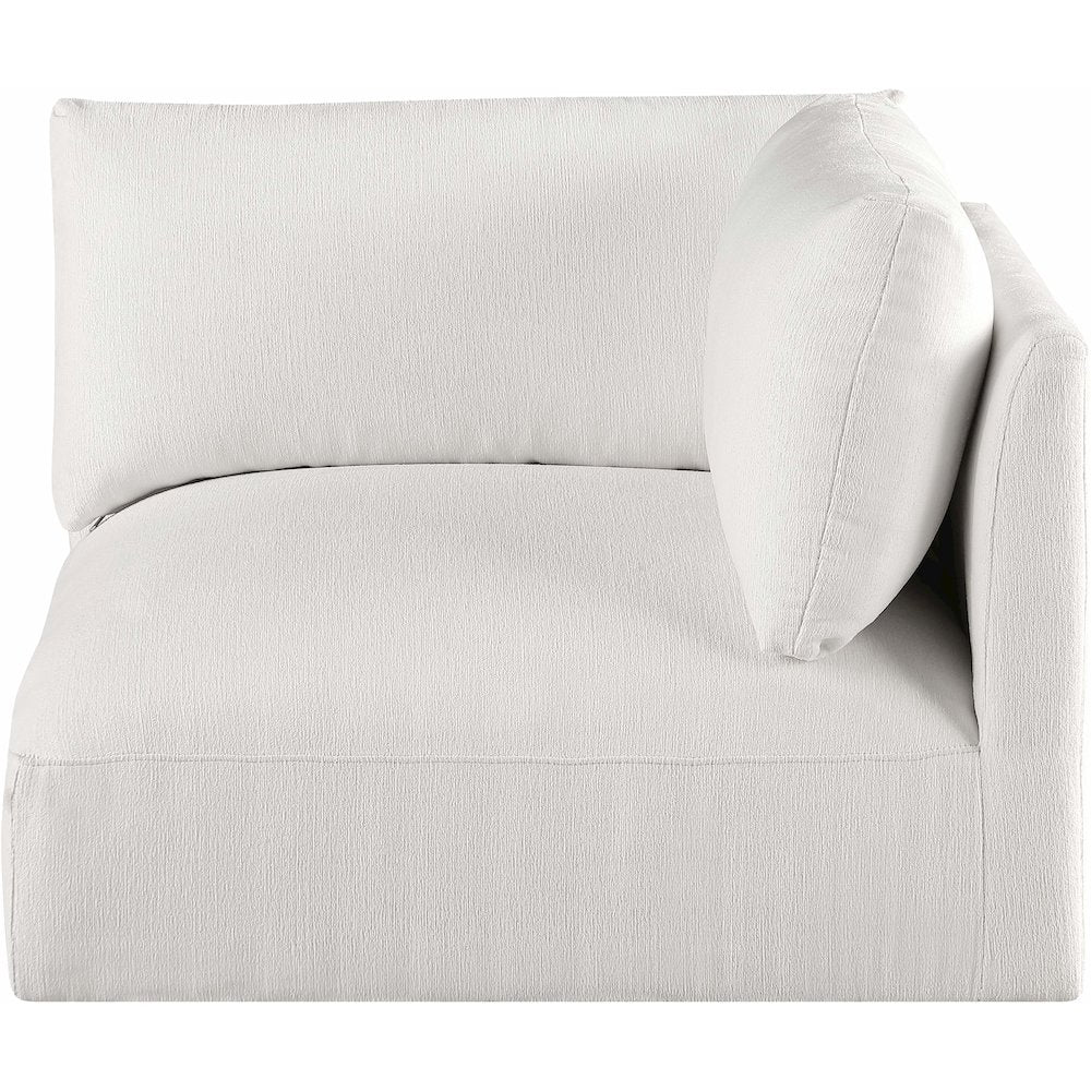 Ease Cream Polyester Fabric Corner