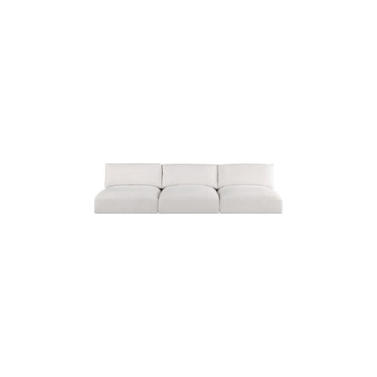 Ease Cream Polyester Fabric Modular Sofa