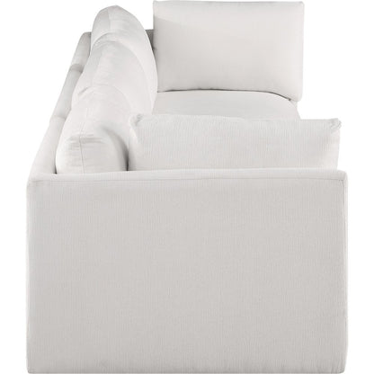 Ease Cream Polyester Fabric Modular Sofa