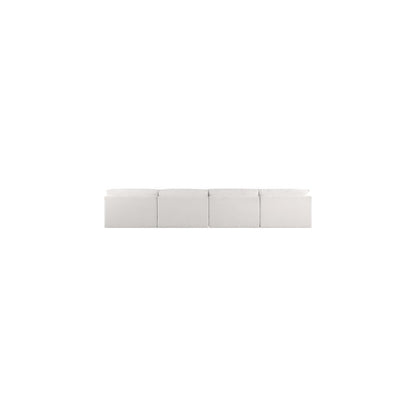 Ease Cream Polyester Fabric Modular Sofa