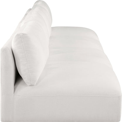 Ease Cream Polyester Fabric Modular Sofa