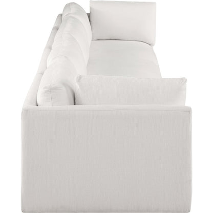 Ease Cream Polyester Fabric Modular Sofa