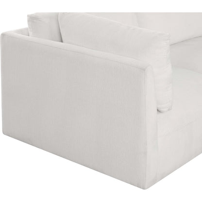 Ease Cream Polyester Fabric Modular Sofa
