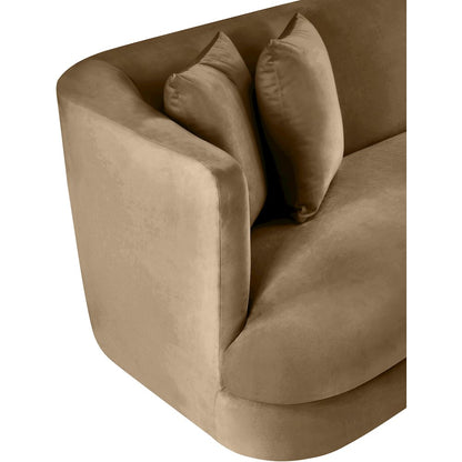 Alder Beige Velvet Chair