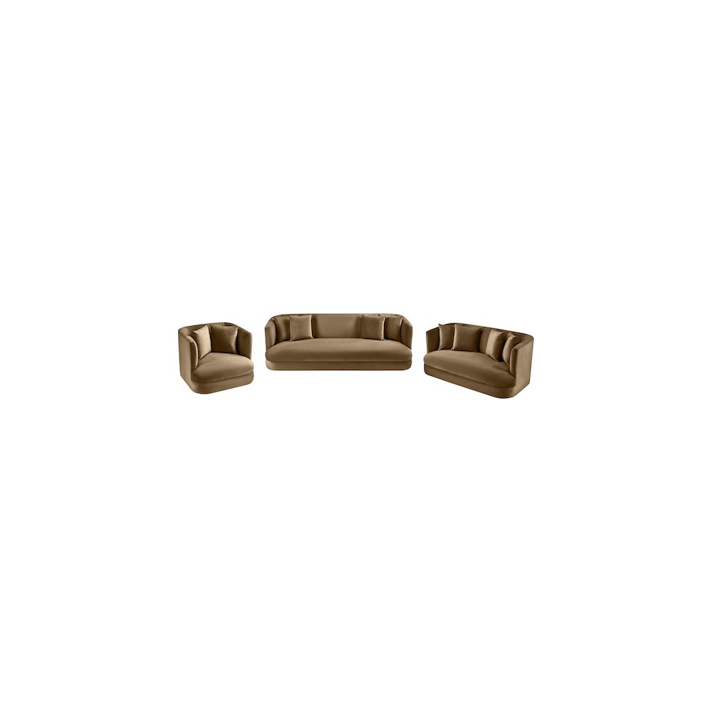 Alder Beige Velvet Chair