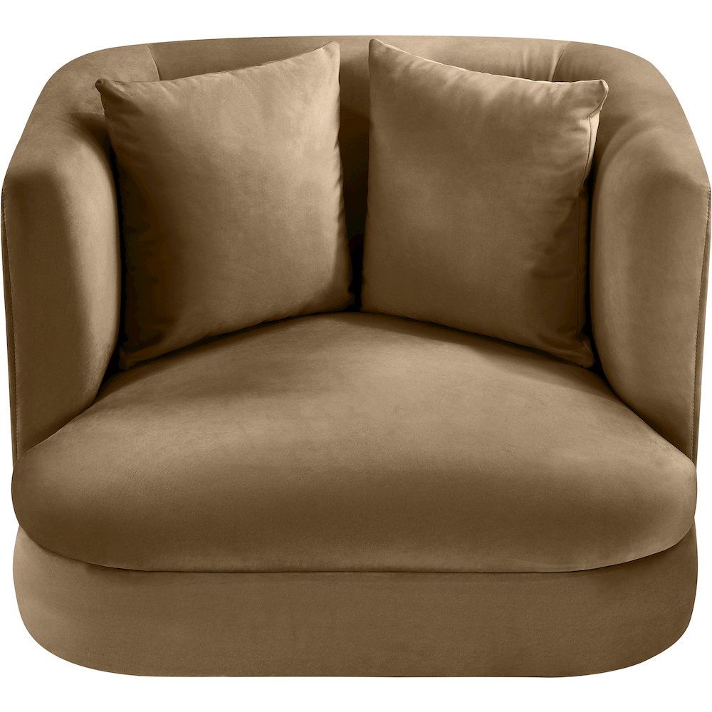 Alder Beige Velvet Chair