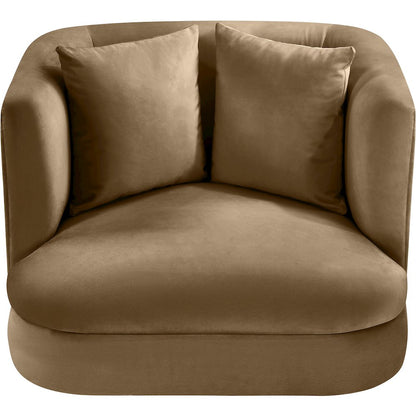 Alder Beige Velvet Chair