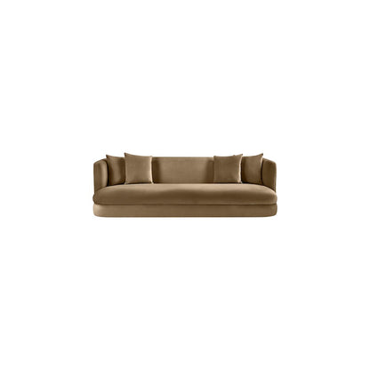 Alder Beige Velvet Sofa