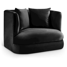 Alder Black Velvet Chair