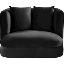 Alder Black Velvet Chair